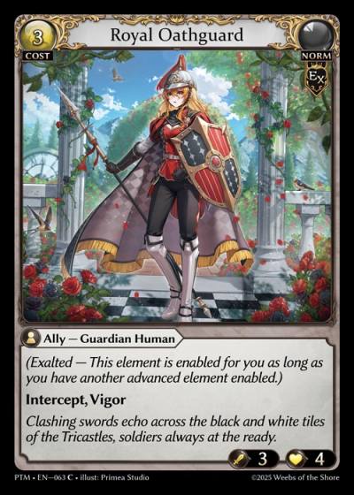 Royal Oathguard PTM-EN-063-Foil-Common (C) - Phantom Monarchs - Grand Archive Card