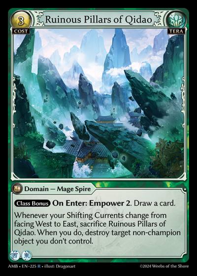 Ruinous Pillars of Qidao AMB-EN-225-Foil-Rare (R) - Mortal Ambition - Grand Archive Card