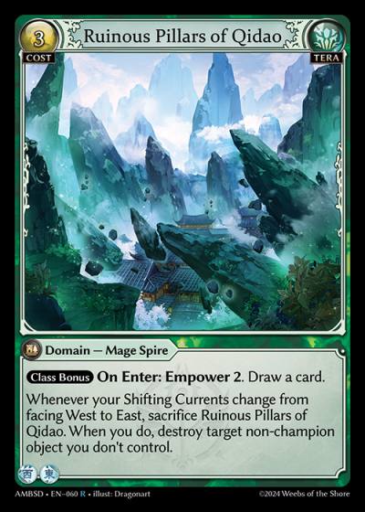 Ruinous Pillars of Qidao AMBSD-EN-060-Normal-Rare (R) - Mortal Ambition Starter Decks - Grand Archive Card