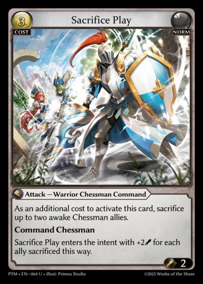 Sacrifice Play PTM-EN-064-Foil-Uncommon (U) - Phantom Monarchs - Grand Archive Card