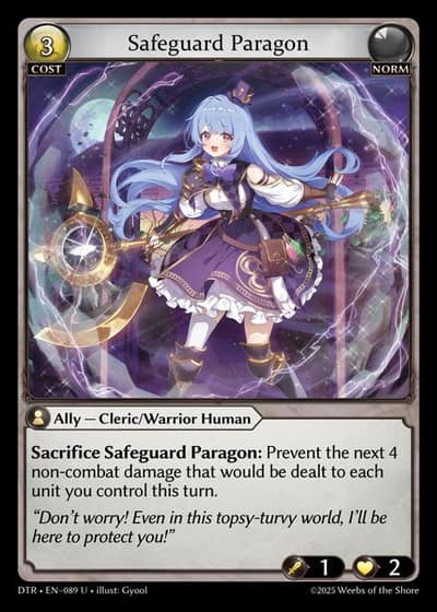 Safeguard Paragon DTR-EN-089-Foil-Uncommon (U) - Distorted Reflections - Grand Archive Card