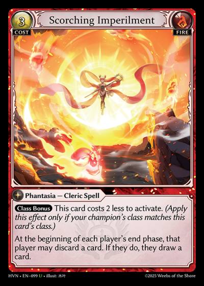Scorching Imperilment HVN-EN-099-Foil-Uncommon (U) - Abyssal Heaven - Grand Archive Card