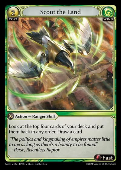 Scout the Land MRC-EN-149-Foil-Common (C) - Mercurial Heart - Grand Archive Card