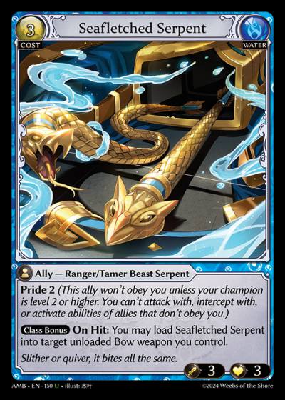Seafletched Serpent AMB-EN-150-Normal-Uncommon (U) - Mortal Ambition - Grand Archive Card