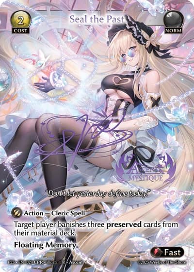 Seal the Past P25-EN-029-Normal-Collector Promo Rare (CPR) - Promotional 2025 - Grand Archive Card