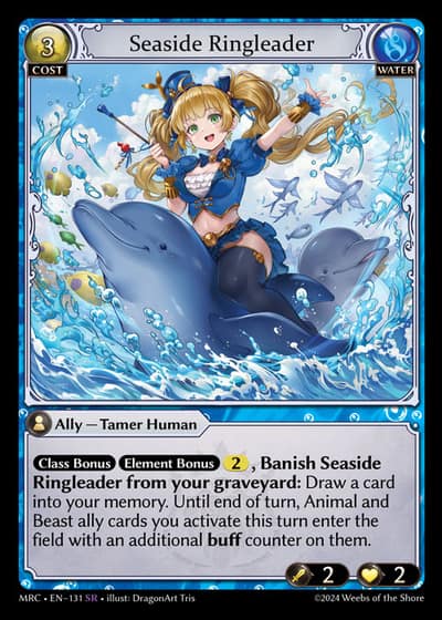 Seaside Ringleader MRC-EN-131-Foil-Super Rare (SR) - Mercurial Heart - Grand Archive Card