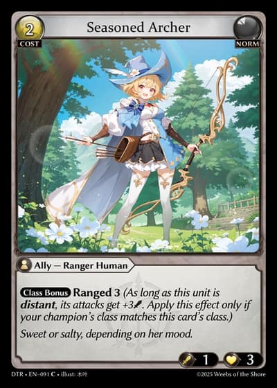 Seasoned Archer DTR-EN-091-Foil-Common (C) - Distorted Reflections - Grand Archive Card