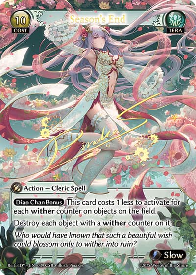 Season's End ReC-IDY-EN-039-Foil-Collector Super Rare (CSR) - Re:Collection Idyll Corsage - Grand Archive Card