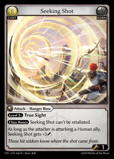 Seeking Shot FTC-EN-046-Foil-Common (C) - Fractured Crown - Grand Archive Card