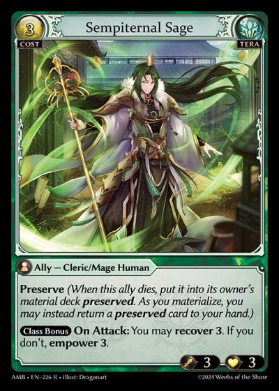 Sempiternal Sage AMB-EN-226-Normal-Rare (R) - Mortal Ambition - Grand Archive Card