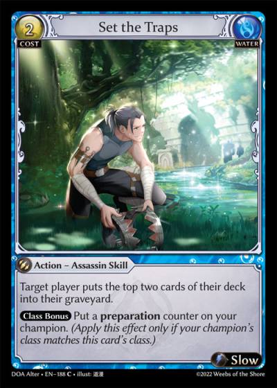 Set the Traps DOA Alter-EN-188-Normal-Common (C) - Dawn of Ashes Alter Edition - Grand Archive Card