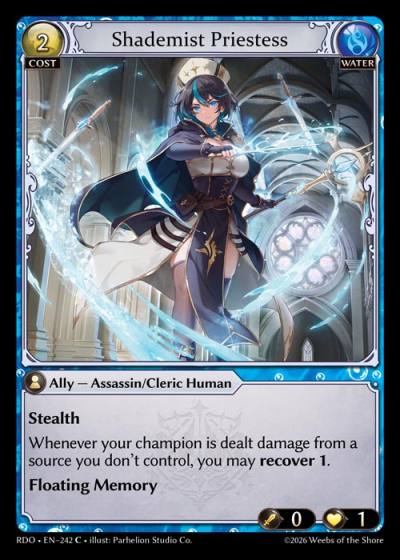 Shademist Priestess RDO-EN-242-Foil-Common (C) - Radiant Origins - Grand Archive Card