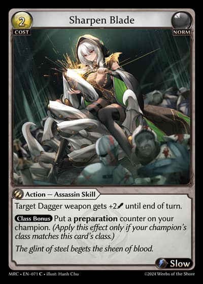Sharpen Blade MRC-EN-071-Foil-Common (C) - Mercurial Heart - Grand Archive Card