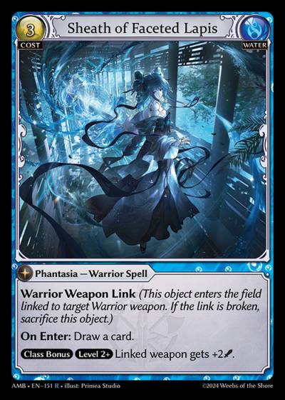 Sheath of Faceted Lapis AMB-EN-151-Normal-Rare (R) - Mortal Ambition - Grand Archive Card