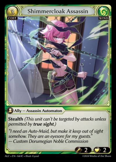 Shimmercloak Assassin ALC-EN-168-Normal-Common (C) - Alchemical Revolution - Grand Archive Card