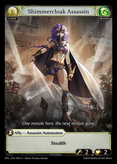 Shimmercloak Assassin SP2-EN-020-Foil-Uncommon (U) - Supporter Pack 2 - Grand Archive Card