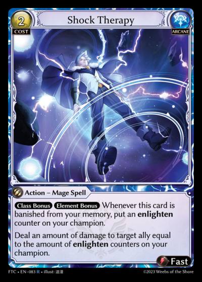 Shock Therapy FTC-EN-083-Normal-Rare (R) - Fractured Crown - Grand Archive Card
