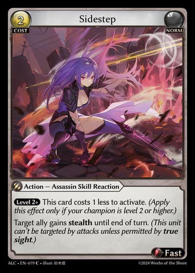 Sidestep ALC-EN-079-Foil-Common (C) - Alchemical Revolution - Grand Archive Card