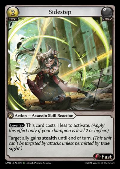 Sidestep AMB-EN-079-Normal-Uncommon (U) - Mortal Ambition - Grand Archive Card