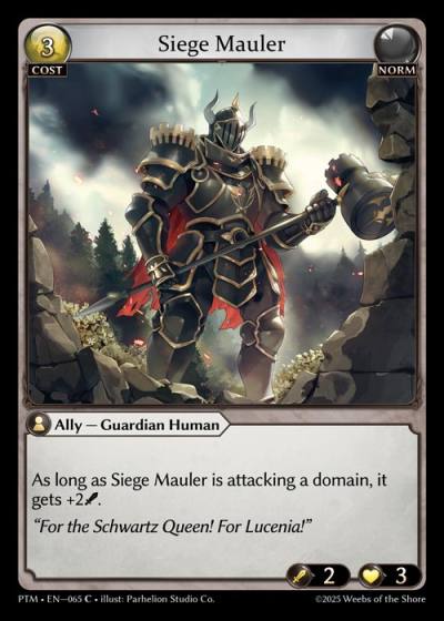 Siege Mauler PTM-EN-065-Foil-Common (C) - Phantom Monarchs - Grand Archive Card