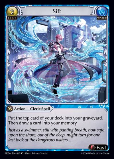 Sift PRD-EN-165-Foil-Common (C) - .asphodel/paradise - Grand Archive Card