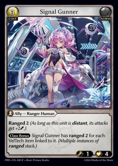 Signal Gunner PRD-EN-085-Foil-Common (C) - .asphodel/paradise - Grand Archive Card