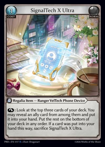 SignalTech X Ultra PRD-EN-017-Foil-Rare (R) - .asphodel/paradise - Grand Archive Card