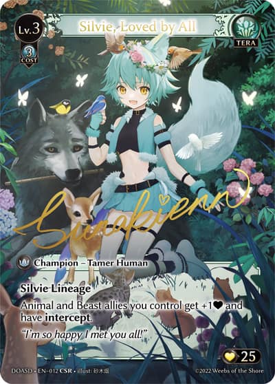 Silvie, Loved by All 012 Dawn of Ashes Starter Decks Grand Archive card