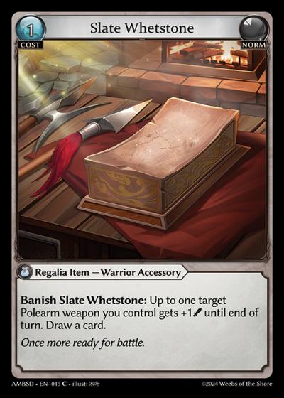 Slate Whetstone AMBSD-EN-015-Normal-Common (C) - Mortal Ambition Starter Decks - Grand Archive Card