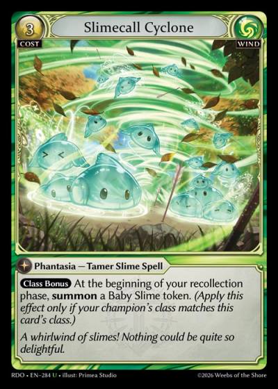 Slimecall Cyclone RDO-EN-284-Foil-Uncommon (U) - Radiant Origins - Grand Archive Card