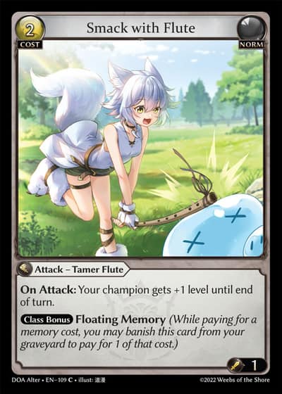 Smack with Flute DOA Alter-EN-109-Foil-Common (C) - Dawn of Ashes Alter Edition - Grand Archive Card
