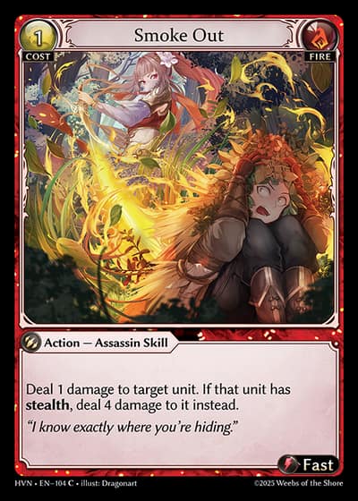 Smoke Out HVN-EN-104-Foil-Common (C) - Abyssal Heaven - Grand Archive Card