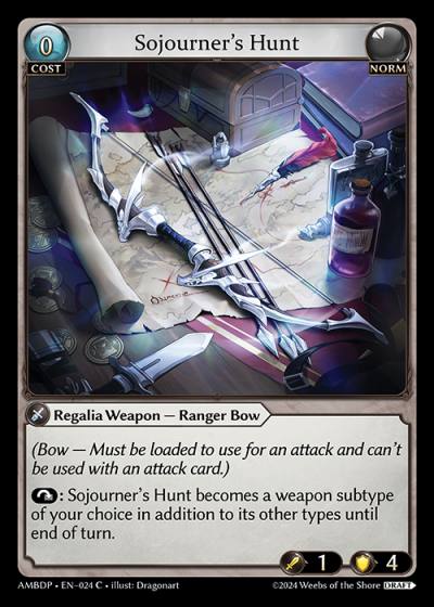 Sojourner's Hunt AMBDP-EN-024-Normal-Common (C) - Mortal Ambition Draft Pack - Grand Archive Card