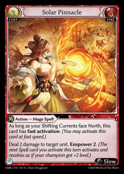 Solar Pinnacle AMB-EN-121-Normal-Rare (R) - Mortal Ambition - Grand Archive Card