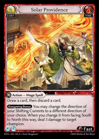 Solar Providence HVN-EN-105-Foil-Rare (R) - Abyssal Heaven - Grand Archive Card