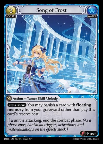 Song of Frost DTR-EN-163-Foil-Uncommon (U) - Distorted Reflections - Grand Archive Card