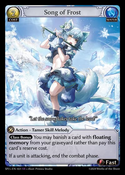 Song of Frost SP2-EN-021-Foil-Super Rare (SR) - Supporter Pack 2 - Grand Archive Card