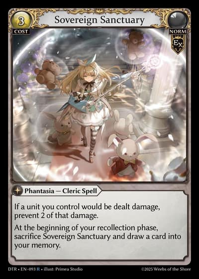Sovereign Sanctuary DTR-EN-093-Foil-Rare (R) - Distorted Reflections - Grand Archive Card