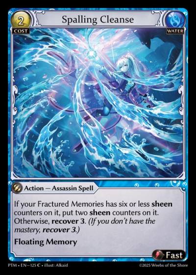 Spalling Cleanse PTM-EN-125-Foil-Common (C) - Phantom Monarchs - Grand Archive Card