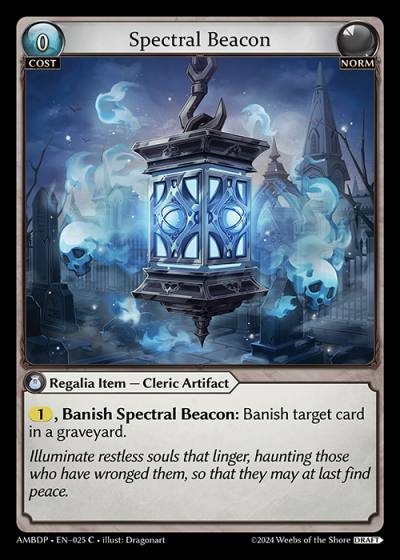 Spectral Beacon AMBDP-EN-025-Normal-Common (C) - Mortal Ambition Draft Pack - Grand Archive Card