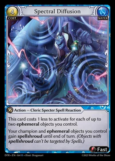 Spectral Diffusion DTR-EN-164-Foil-Rare (R) - Distorted Reflections - Grand Archive Card