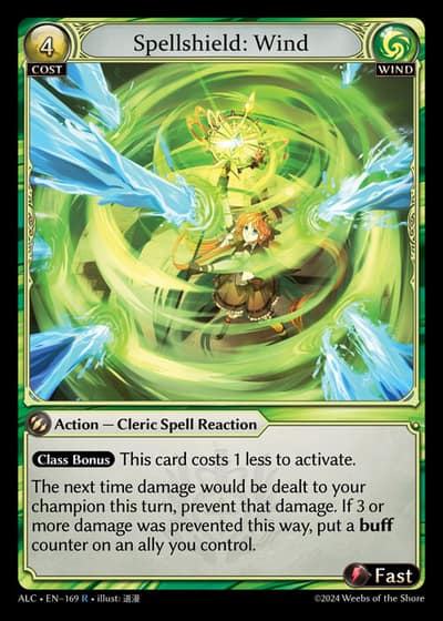 Spellshield: Wind ALC-EN-169-Foil-Rare (R) - Alchemical Revolution - Grand Archive Card