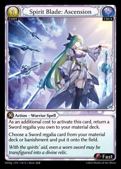 Spirit Blade: Ascension DOAp-EN-110-Normal-Rare (R) - Dawn of Ashes Prelude - Grand Archive Card