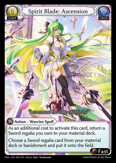 Spirit Blade: Ascension P24-EN-042-Normal-Promotional Rare (PR) - Promotional 2024 - Grand Archive Card