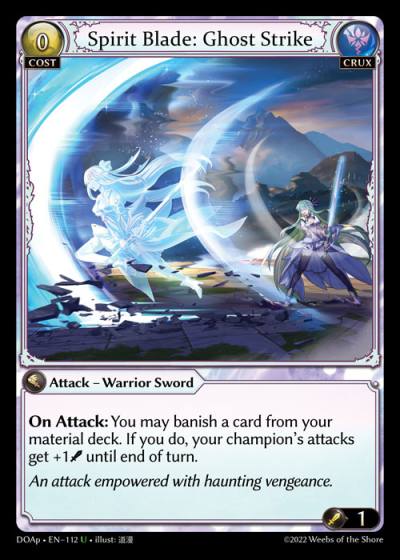 Spirit Blade: Ghost Strike DOAp-EN-112-Normal-Uncommon (U) - Dawn of Ashes Prelude - Grand Archive Card