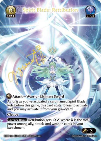 Spirit Blade: Retribution RDO 1st-EN-334-Foil-Common (C) - Radiant Origins First Edition - Grand Archive Card