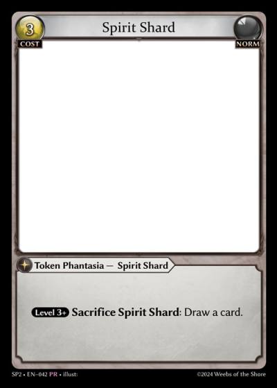 Spirit Shard SP2-EN-042-Normal-Promotional Rare (PR) - Supporter Pack 2 - Grand Archive Card