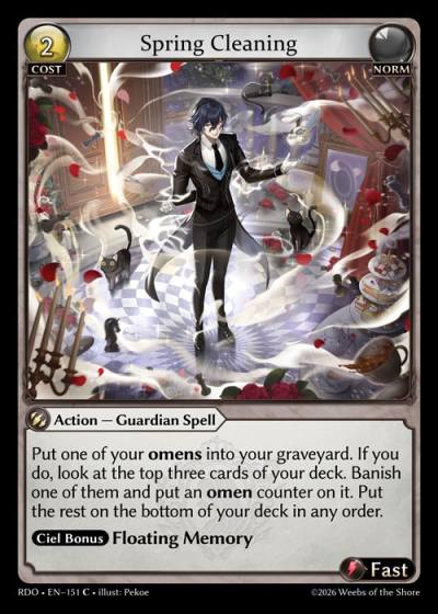 Spring Cleaning RDO-EN-151-Foil-Common (C) - Radiant Origins - Grand Archive Card