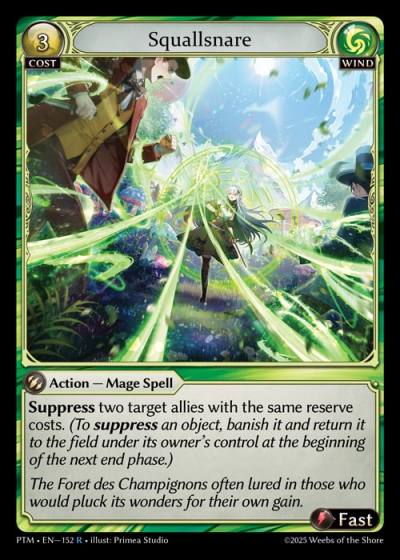 Squallsnare PTM-EN-152-Foil-Rare (R) - Phantom Monarchs - Grand Archive Card