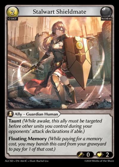Stalwart Shieldmate ALCSD-EN-064-Normal-Common (C) - Alchemical Revolution Starter Decks - Grand Archive Card